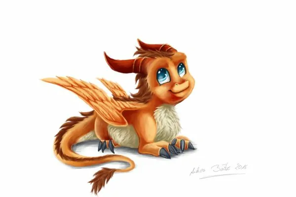Drache Illustration Finish