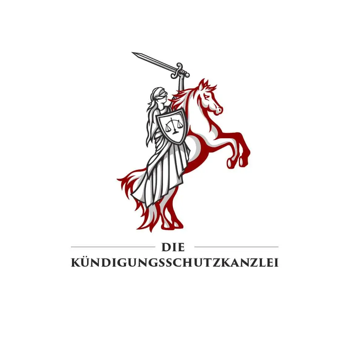 Logo Design Die Kündigungsschutzkanzlei in Originalfarben, Logodesigner Andrea Baitz, Logo Design aus Eckernförde
