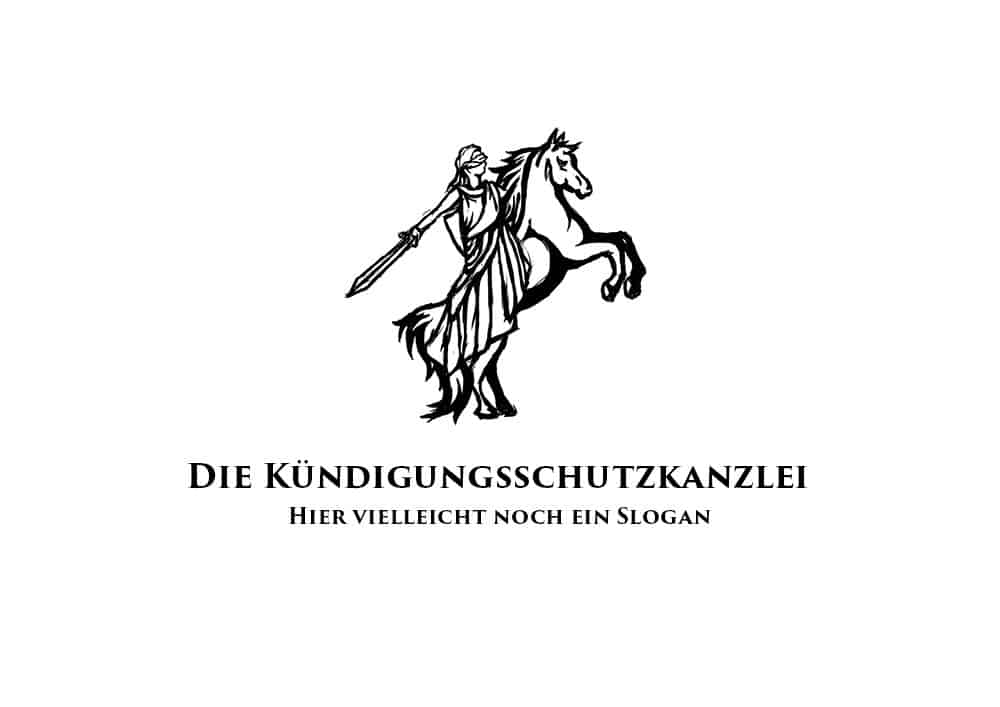 Logo Design Die Kündigungsschutzkanzlei Skizze