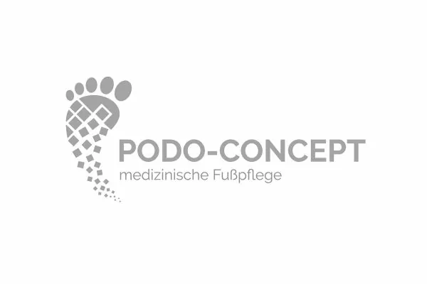 Logo Design Podo-Concept in grau