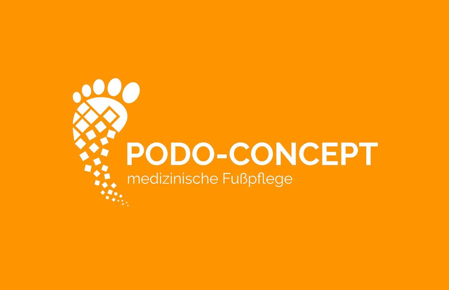 Logo Design Podo-Concept in weiß