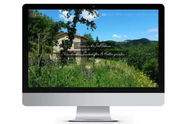 Webdesign Toskana Ferienhaus, Süd-Toskana, Toscana, Urlaub Toskana, Webseite, Webdesign aus Dessau, Webdesigner Andrea Baitz
