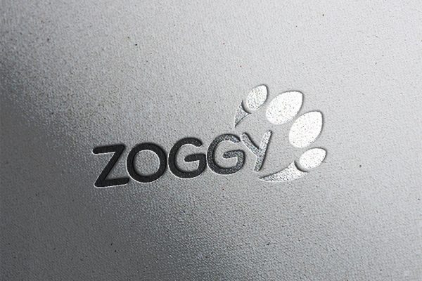 Zoggy Logo Design Silber