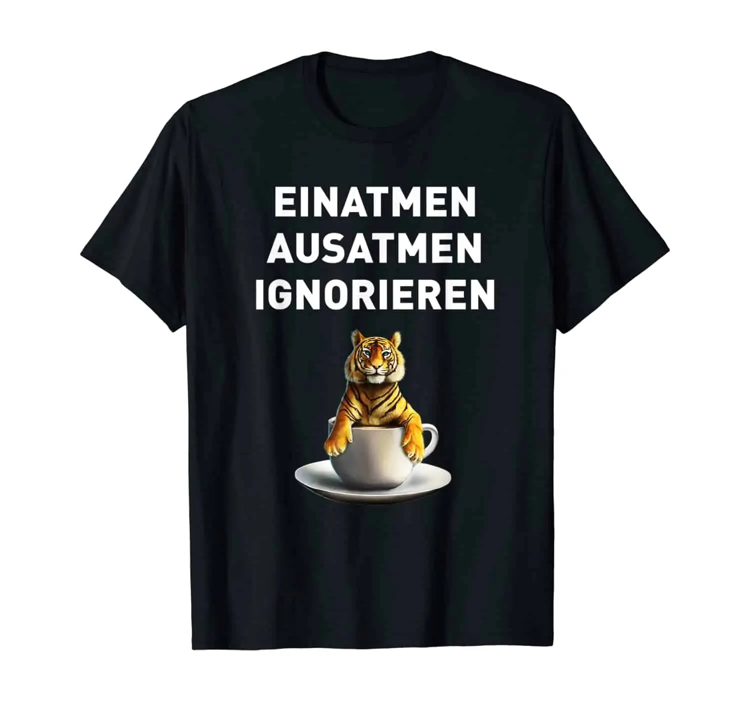 Anti-Stress Shirt, Tiger, Katze, Großkatze, Kaffee Trinker, Kaffee Liebhaber, Morgenmuffel, Kaffeetrinker, Kaffee Spruch T-Shirt Design