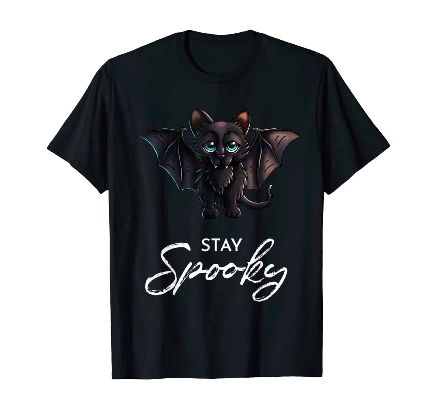 Cute Vampire Black Bat Cat, Halloween T-Shirt, Halloween Art, Halloween Katze, Katzen Fan, Katzen Besitzer, Katzen Mama, Süße Katze, Fledermaus Katze, Halloweenkostüm, Geschenk, Geschenkidee, T-Shirt Design, T-Shirt Designer
